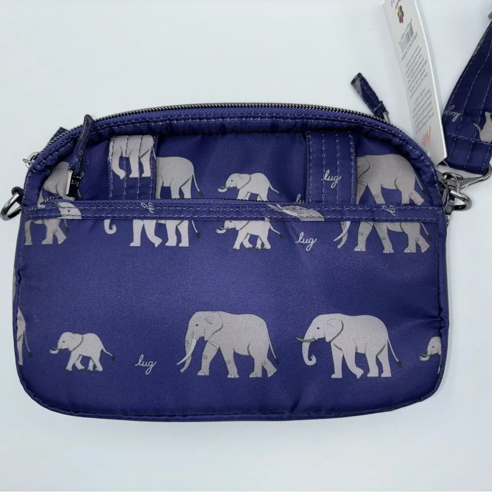 Lug super coupe 2 crossbody elephant purple removable strap belt bag